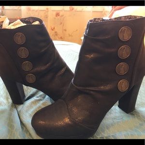 Once Upon a Time Capt Hook inspired heeled booties